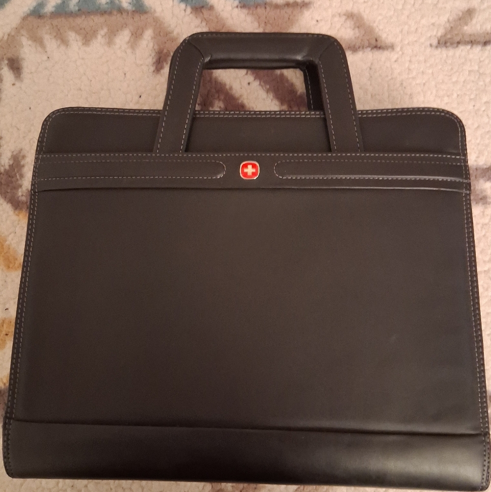Wenger Black Leather Briefcase
